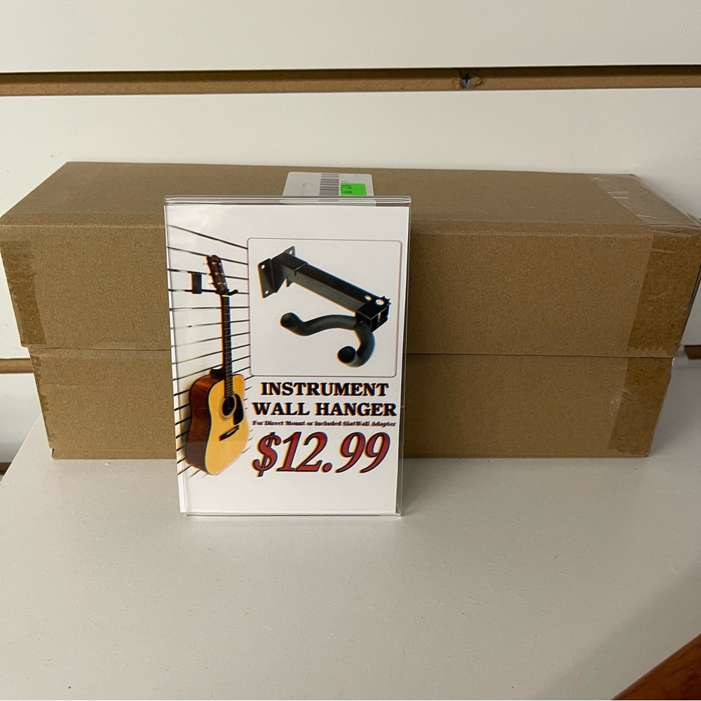 Guitar Wall hanger for slat wall or to screw in